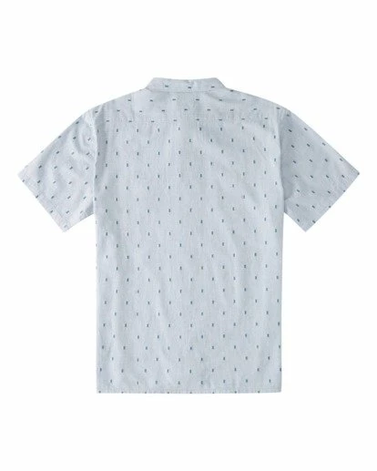 BILLABONG All Day Jacquard Short Sleeve Shirt LIGHT BLUE 8 BILLABONG All Day Jacquard Short Sleeve Shirt LIGHT BLUE - Image 8