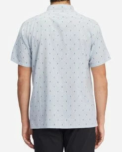 BILLABONG All Day Jacquard Short Sleeve Shirt LIGHT BLUE 12 BILLABONG All Day Jacquard Short Sleeve Shirt LIGHT BLUE -Mens Accessories Sales 2022 abywt00161 billabongw lbl bck1 2
