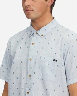 BILLABONG All Day Jacquard Short Sleeve Shirt LIGHT BLUE 13 BILLABONG All Day Jacquard Short Sleeve Shirt LIGHT BLUE -Mens Accessories Sales 2022 abywt00161 billabongw lbl dtl1 2