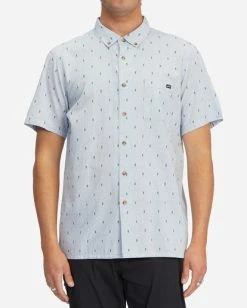 BILLABONG All Day Jacquard Short Sleeve Shirt LIGHT BLUE 10 BILLABONG All Day Jacquard Short Sleeve Shirt LIGHT BLUE -Mens Accessories Sales 2022 abywt00161 billabongw lbl frt1 2