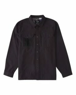 BILLABONG A/Div Otis Surftrek UPF 50+ Long Sleeve Shirt BLACK -Mens Accessories Sales 2022 abywt00163 billabongf blk frt1 1
