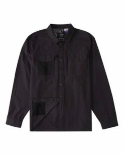 BILLABONG A/Div Otis Surftrek UPF 50+ Long Sleeve Shirt BLACK -Mens Accessories Sales 2022 abywt00163 billabongf blk frt2 1