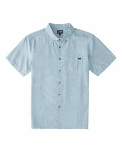 BILLABONG All Day Organic Short Sleeve Shirt MARINE 10 BILLABONG All Day Organic Short Sleeve Shirt MARINE -Mens Accessories Sales 2022 abywt00173 billabongf mre frt1 1