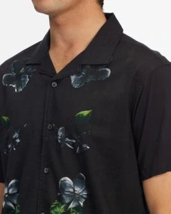 BILLABONG Kamea Lazarus Short Sleeve Short BLACK -Mens Accessories Sales 2022 abywt00191 billabongw blk dtl1 2