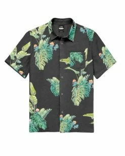 BILLABONG Kamea Jungle Short Sleeve Shirt BLACK 11 BILLABONG Kamea Jungle Short Sleeve Shirt BLACK -Mens Accessories Sales 2022 abywt00192 billabongf blk frt1 3