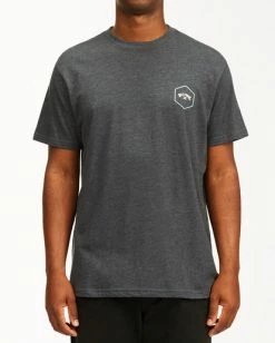 BILLABONG Access Short Sleeve T-Shirt INDIGO HEATHER -Mens Accessories Sales 2022 abyzt00109 billabongw inh frt1 1