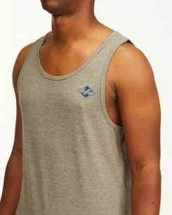 BILLABONG Crayon Wave Tank Top DARK GREY HEATHER -Mens Accessories Sales 2022 abyzt00142 billabongw dgr dtl2 1