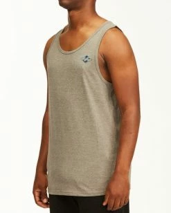 BILLABONG Crayon Wave Tank Top DARK GREY HEATHER -Mens Accessories Sales 2022 abyzt00142 billabongw dgr sd1 1