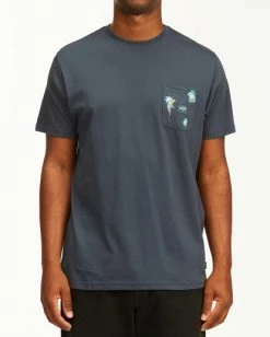 BILLABONG Team Wave Mini Pocket T-Shirt NAVY