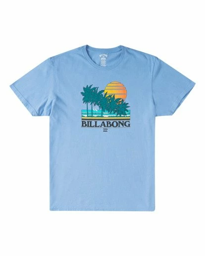 BILLABONG Club Tropix Short Sleeve Wave Washed T-Shirt BLUE CRUZ 5 BILLABONG Club Tropix Short Sleeve Wave Washed T-Shirt BLUE CRUZ - Image 5