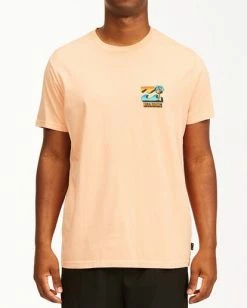BILLABONG BBTV Short Sleeve Wave Washed T-Shirt LIGHT PEACH