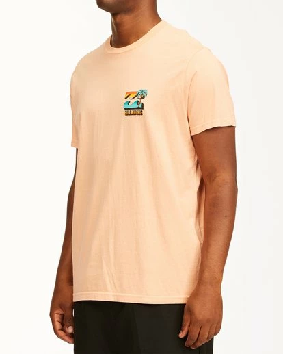 BILLABONG BBTV Short Sleeve Wave Washed T-Shirt LIGHT PEACH 2 BILLABONG BBTV Short Sleeve Wave Washed T-Shirt LIGHT PEACH - Image 2