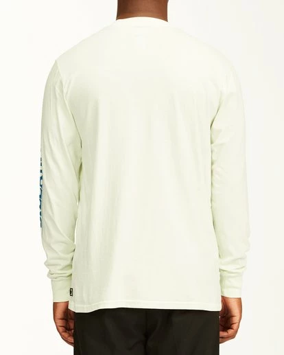 BILLABONG Club Tropix Long Sleeve Wave Washed T-Shirt SEAGLASS 4 BILLABONG Club Tropix Long Sleeve Wave Washed T-Shirt SEAGLASS - Image 4