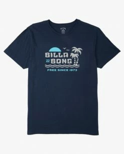 BILLABONG Social Lounge Short Sleeve T-Shirt NAVY 9 BILLABONG Social Lounge Short Sleeve T-Shirt NAVY -Mens Accessories Sales 2022 abyzt00237 billabongf nvy frt1 1