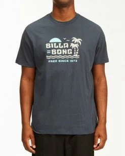 BILLABONG Social Lounge Short Sleeve T-Shirt NAVY