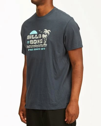 BILLABONG Social Lounge Short Sleeve T-Shirt NAVY 2 BILLABONG Social Lounge Short Sleeve T-Shirt NAVY - Image 2