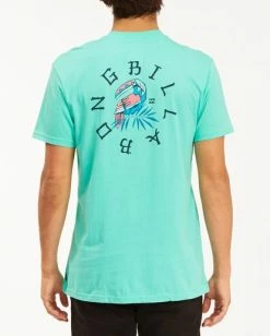 BILLABONG Geo Toucan Short Sleeve T-Shirt LIGHT AQUA -Mens Accessories Sales 2022 abyzt00240 billabongw laq bck1 1