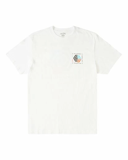 BILLABONG Hex Short Sleeve T-Shirt WHITE 6 BILLABONG Hex Short Sleeve T-Shirt WHITE - Image 6
