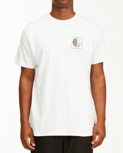BILLABONG Hex Short Sleeve T-Shirt WHITE