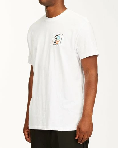 BILLABONG Hex Short Sleeve T-Shirt WHITE 2 BILLABONG Hex Short Sleeve T-Shirt WHITE - Image 2