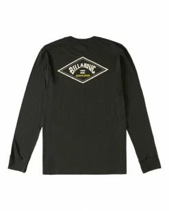 BILLABONG A/Div Diamond Long Sleeve T-Shirt BLACK -Mens Accessories Sales 2022 abyzt00265 billabongf blk bck1 1