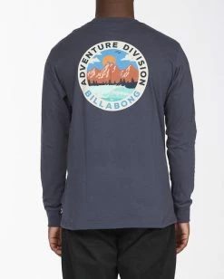 BILLABONG A/Div View Long Sleeve T-Shirt NAVY -Mens Accessories Sales 2022 abyzt00289 billabongw nvy bck1 1