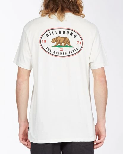 BILLABONG Roller California Short Sleeve T-Shirt OFF WHITE 3 BILLABONG Roller California Short Sleeve T-Shirt OFF WHITE - Image 3
