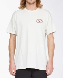 BILLABONG Roller California Short Sleeve T-Shirt OFF WHITE