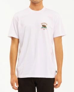 BILLABONG Arch California Short Sleeve T-Shirt WHITE