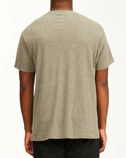BILLABONG Greetings Hawaii Short Sleeve T-Shirt DARK GREY HEATHER 3 BILLABONG Greetings Hawaii Short Sleeve T-Shirt DARK GREY HEATHER - Image 3