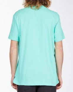 BILLABONG Seal Florida Short Sleeve T-Shirt LIGHT AQUA -Mens Accessories Sales 2022 abyzt00359 billabongw laq bck1 1