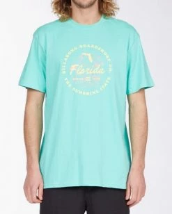 BILLABONG Seal Florida Short Sleeve T-Shirt LIGHT AQUA