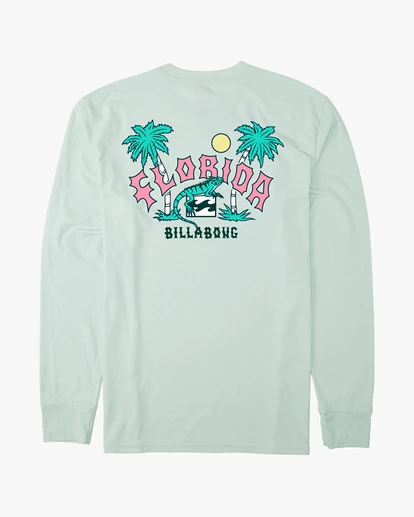 BILLABONG Arch Florida Long Sleeve T-Shirt SEAGLASS 7 BILLABONG Arch Florida Long Sleeve T-Shirt SEAGLASS - Image 7