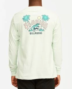 BILLABONG Arch Florida Long Sleeve T-Shirt SEAGLASS 9 BILLABONG Arch Florida Long Sleeve T-Shirt SEAGLASS -Mens Accessories Sales 2022 abyzt00367 billabongw sgl bck1 1
