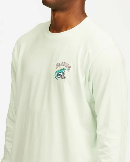 BILLABONG Arch Florida Long Sleeve T-Shirt SEAGLASS 5 BILLABONG Arch Florida Long Sleeve T-Shirt SEAGLASS - Image 5
