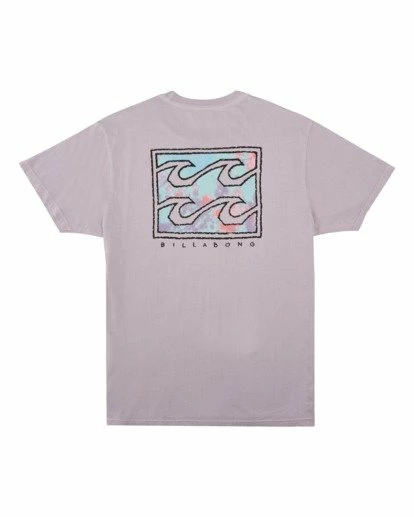 BILLABONG Crayon Wave Washed Short Sleeve T-Shirt LIGHT LAVENDER 8 BILLABONG Crayon Wave Washed Short Sleeve T-Shirt LIGHT LAVENDER - Image 8