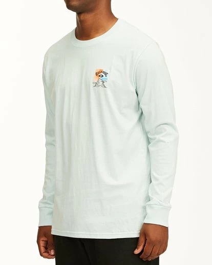 BILLABONG A/Div Eyesolation Arch Long Sleeve T-Shirt COASTAL BLUE 2 BILLABONG A/Div Eyesolation Arch Long Sleeve T-Shirt COASTAL BLUE - Image 2