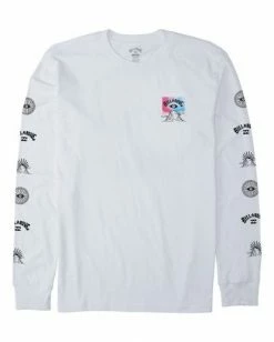 BILLABONG A/Div Eyesolation Long Sleeve T-Shirt WHITE -Mens Accessories Sales 2022 abyzt00412 billabongf wht frt1 1