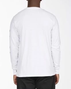 BILLABONG A/Div Eyesolation Long Sleeve T-Shirt WHITE -Mens Accessories Sales 2022 abyzt00412 billabongw wht bck1 1