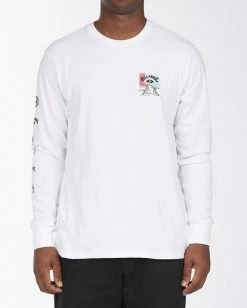 BILLABONG A/Div Eyesolation Long Sleeve T-Shirt WHITE