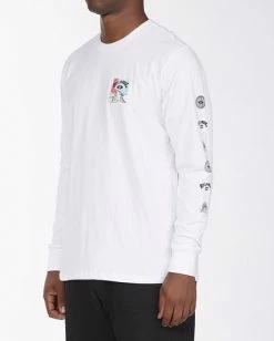 BILLABONG A/Div Eyesolation Long Sleeve T-Shirt WHITE -Mens Accessories Sales 2022 abyzt00412 billabongw wht sd1 1