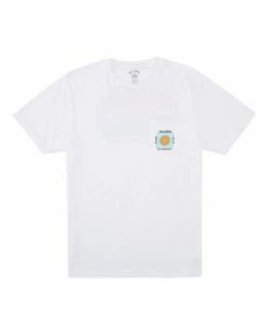 BILLABONG Olas Pocket T-Shirt WHITE -Mens Accessories Sales 2022 abyzt00510 billabongf wht frt1 1