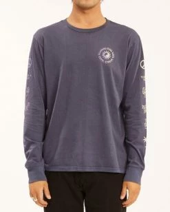 BILLABONG Trippin' Wave Washed Long Sleeve T-Shirt CHAR
