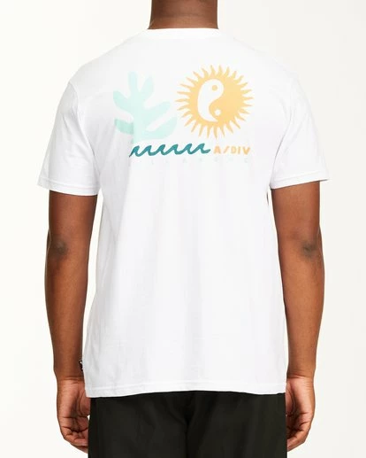 BILLABONG A/Div Wonders Short Sleeve T-Shirt WHITE 3 BILLABONG A/Div Wonders Short Sleeve T-Shirt WHITE - Image 3