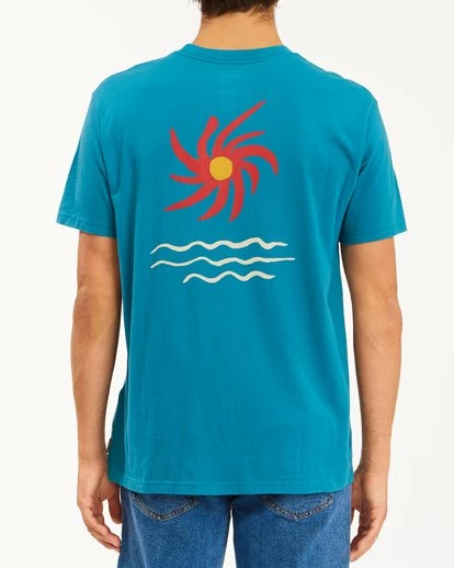 BILLABONG Wrangler Day Light Short Sleeve T-Shirt EMERALD 5 BILLABONG Wrangler Day Light Short Sleeve T-Shirt EMERALD - Image 5