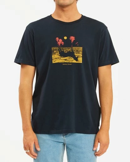 BILLABONG Wrangler Mirage Short Sleeve T-Shirt INDIGO 2 BILLABONG Wrangler Mirage Short Sleeve T-Shirt INDIGO - Image 2