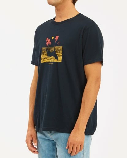 BILLABONG Wrangler Mirage Short Sleeve T-Shirt INDIGO 3 BILLABONG Wrangler Mirage Short Sleeve T-Shirt INDIGO - Image 3