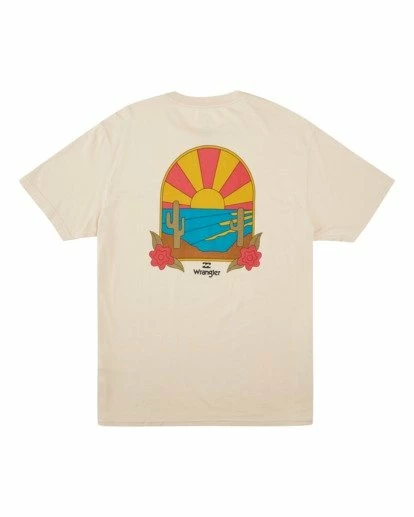 BILLABONG Wrangler Saguaro Short Sleeve T-Shirt NATURAL 8 BILLABONG Wrangler Saguaro Short Sleeve T-Shirt NATURAL - Image 8