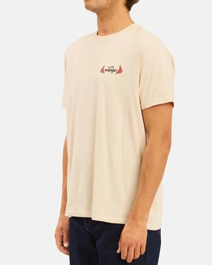BILLABONG Wrangler Saguaro Short Sleeve T-Shirt NATURAL 4 BILLABONG Wrangler Saguaro Short Sleeve T-Shirt NATURAL - Image 4