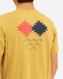 BILLABONG Wrangler Eclipse Short Sleeve T-Shirt MUSTARD -Mens Accessories Sales 2022 abyzt00576 billabongw mus dtl1 1